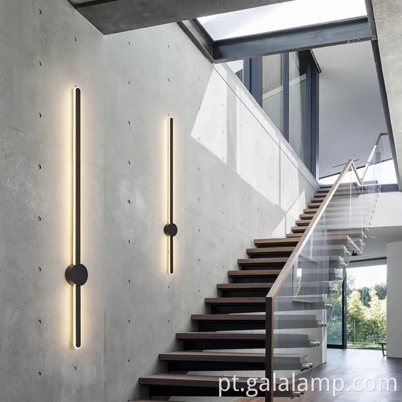 Armazena elegante de parede LED para iluminação de quarto